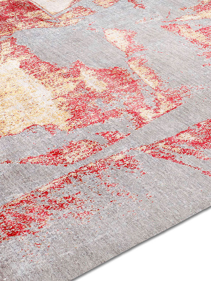 Gold Coral handgeknoopt vloerkleed | Maat: 170 × 240 cm