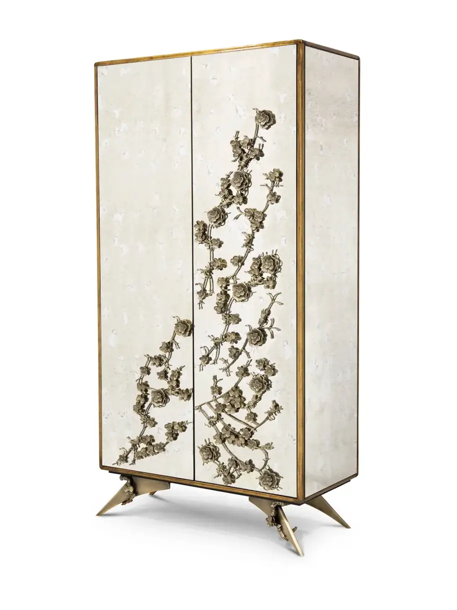Mirage verouderde spiegel armoire
