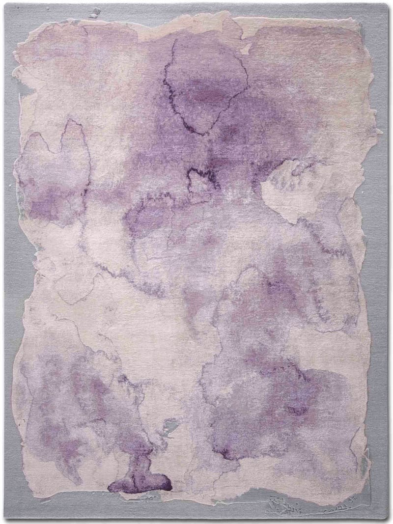 Tapis de luxe noué à la main Mono violet