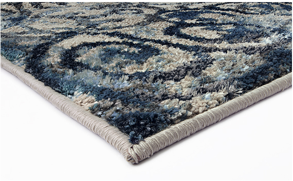Antiek beige blauw tapijt | Maat: 160 × 235 cm