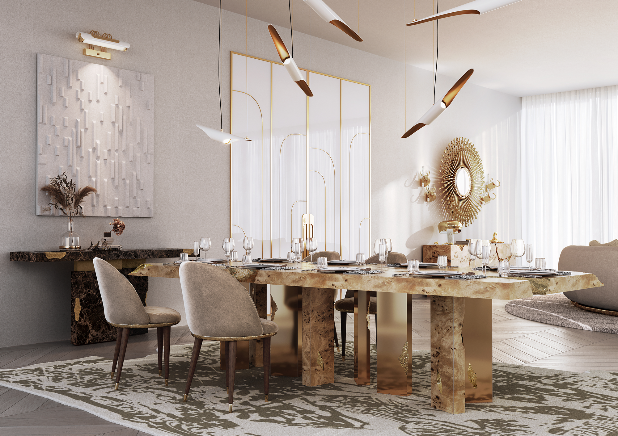 Dominion populier eettafel