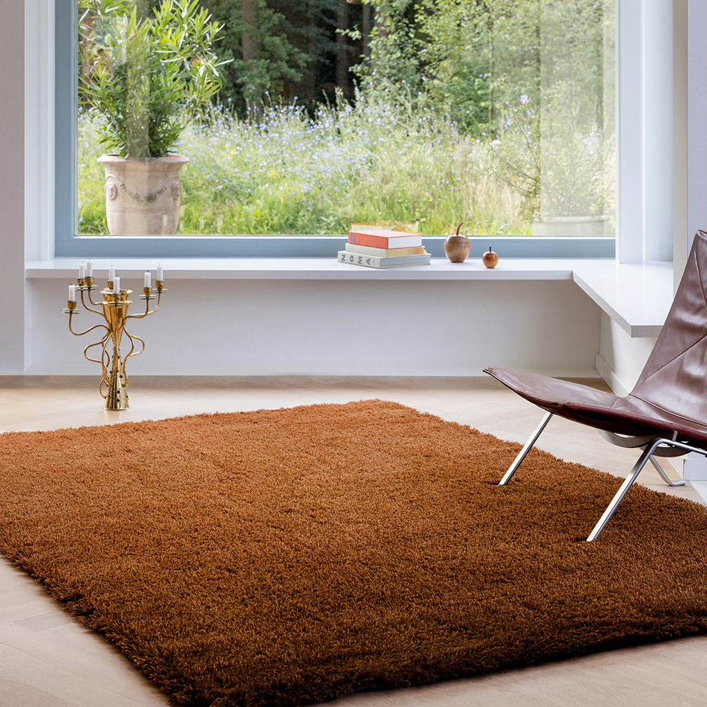 Shade High umber/tabak tapijt | Maat: 200 × 300 cm