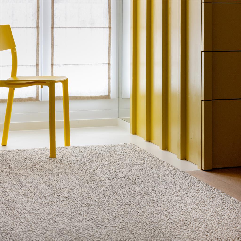 Tapis Origin Loop gris bruyère en feutre bouclé | Taille: 250 × 350 cm