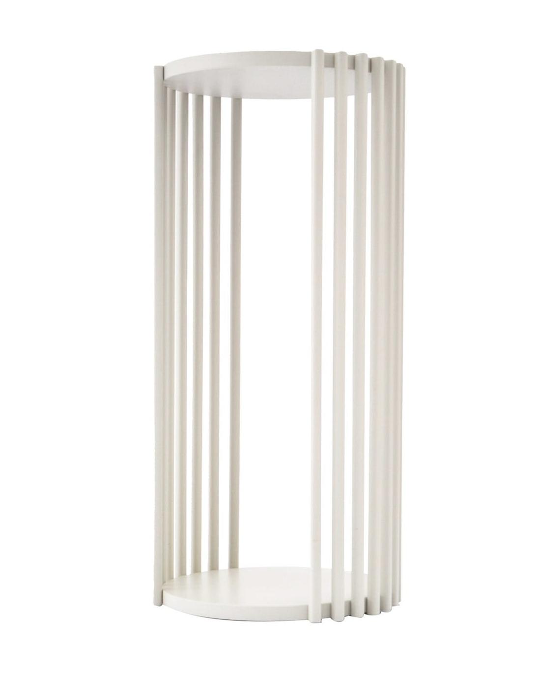Ronde witte bijzettafel