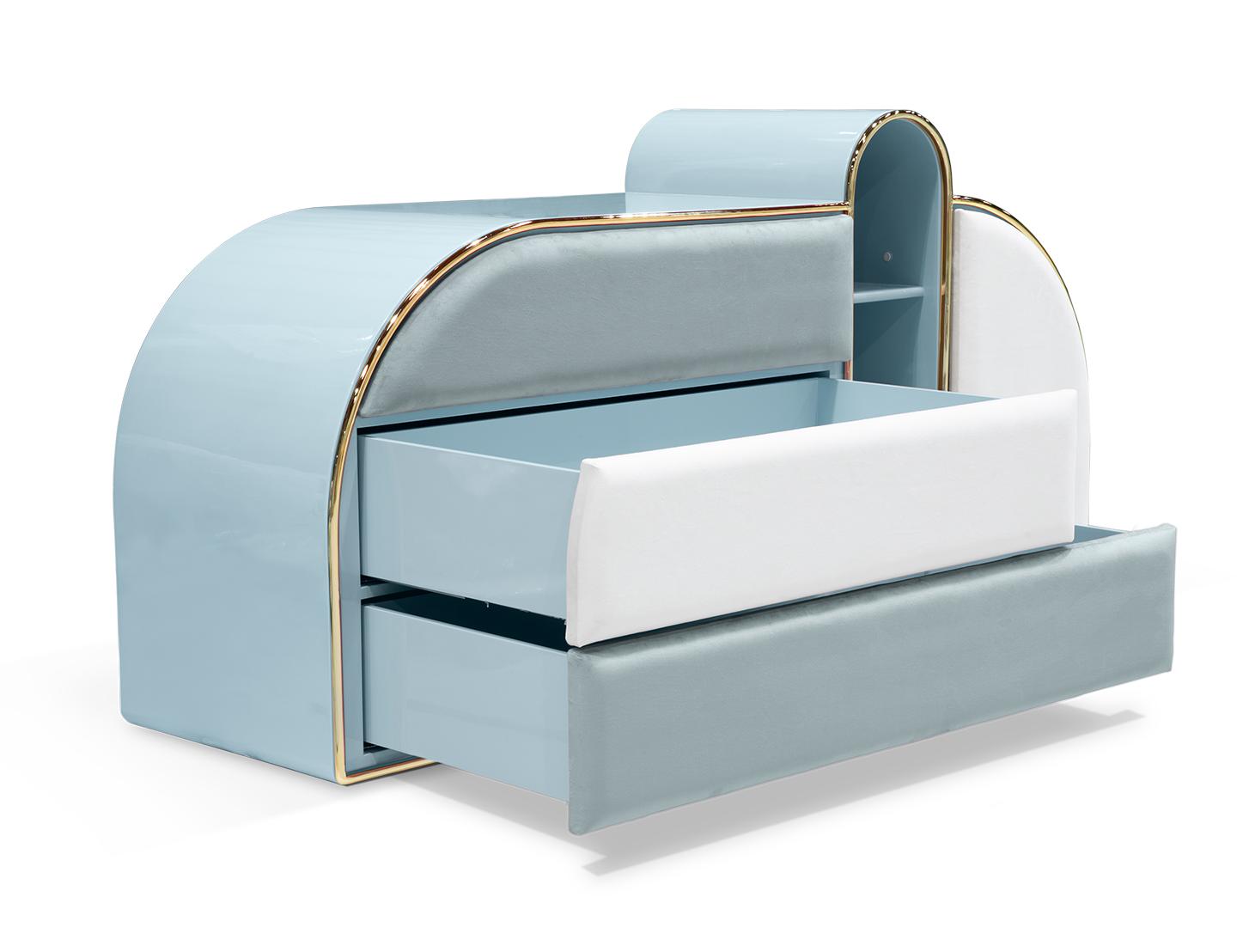 Commode triple Barbe à papa