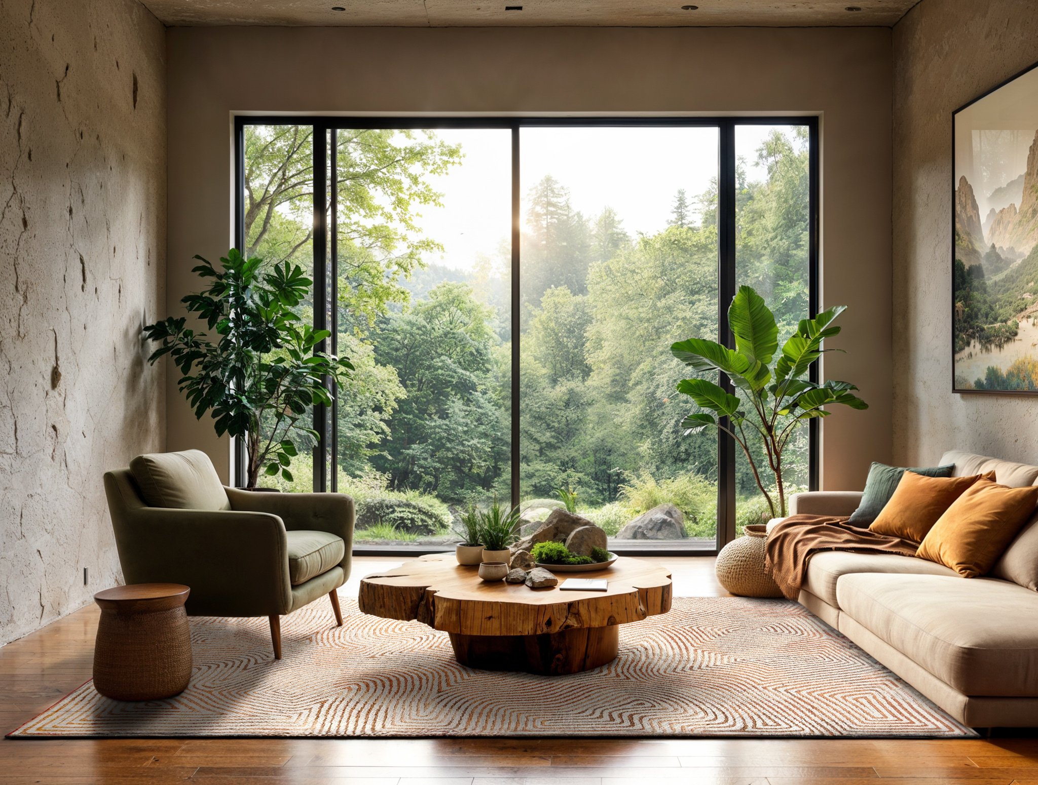 Yellow Hippy tapijt | Maat: 140 × 200 cm