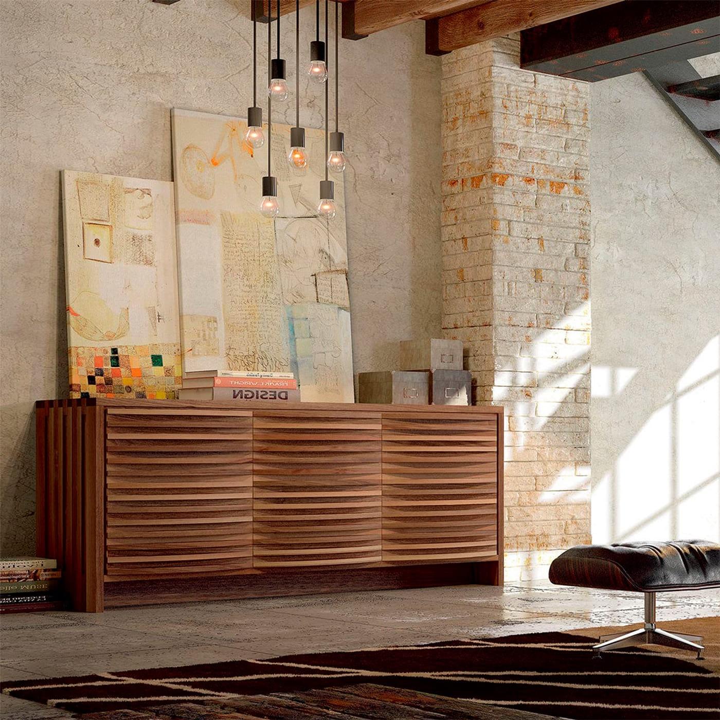 Onda naturel massief walnoten dressoir