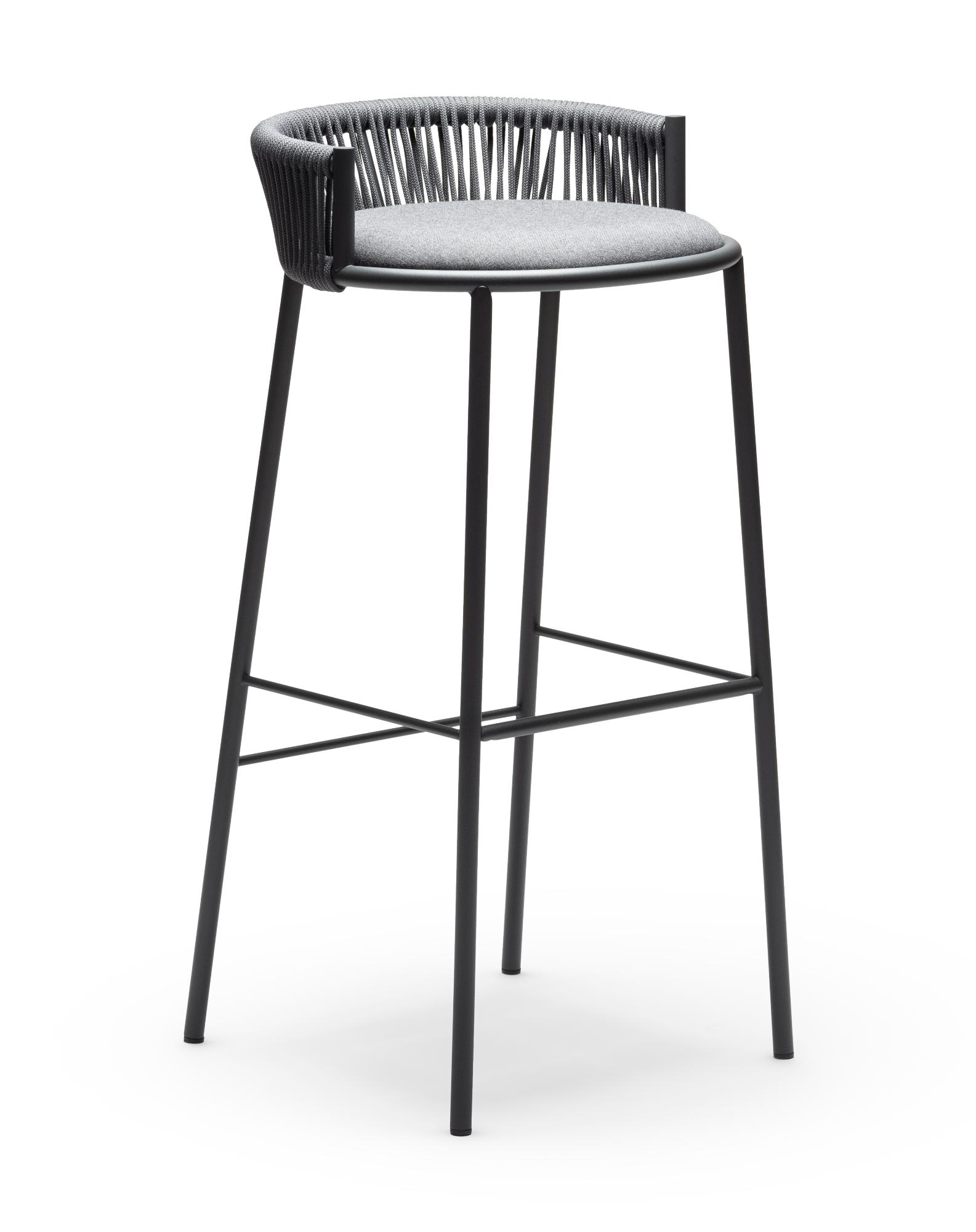 Tabouret de bar d'extérieur Millie SG-80 Gris
