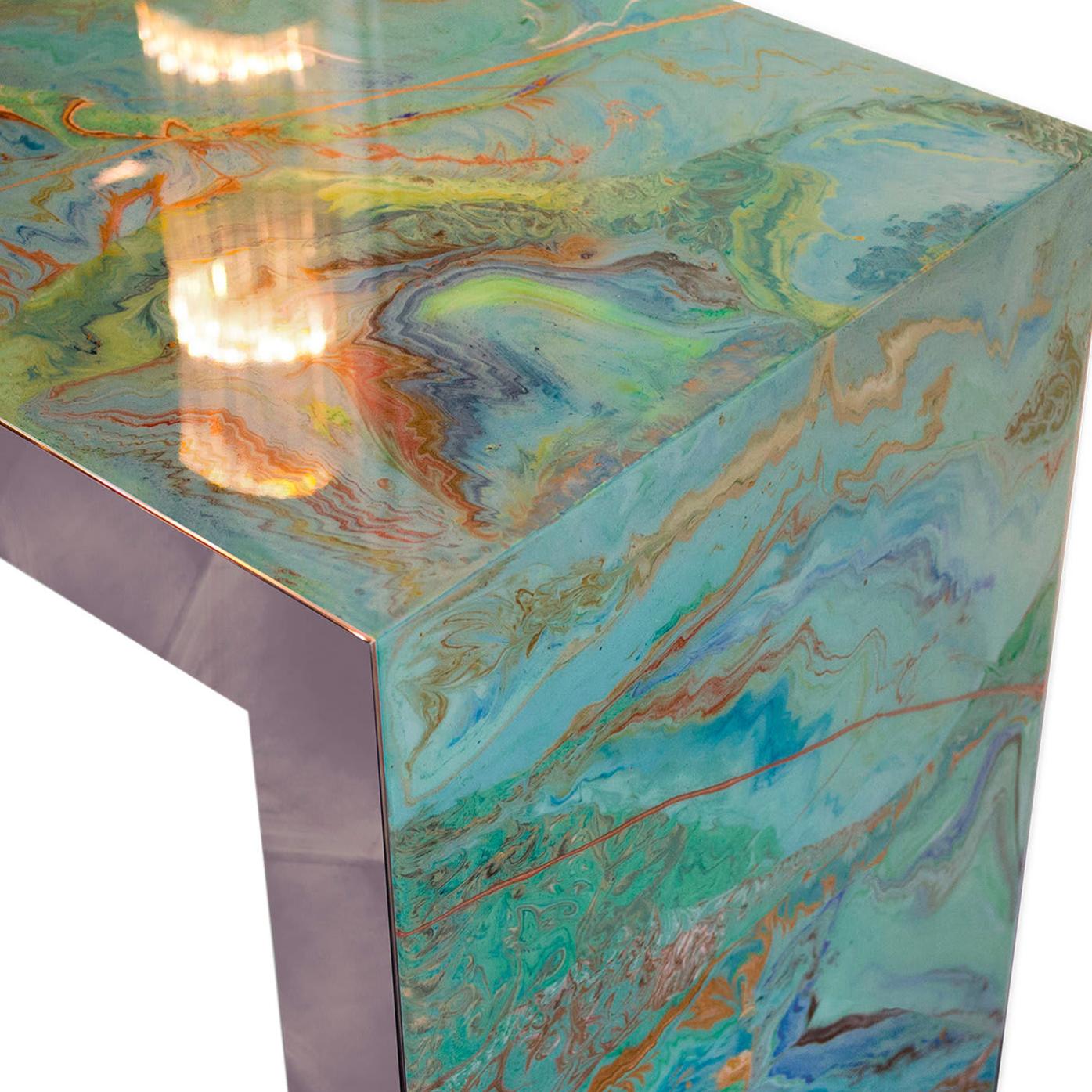 Aquamarine consoletafel