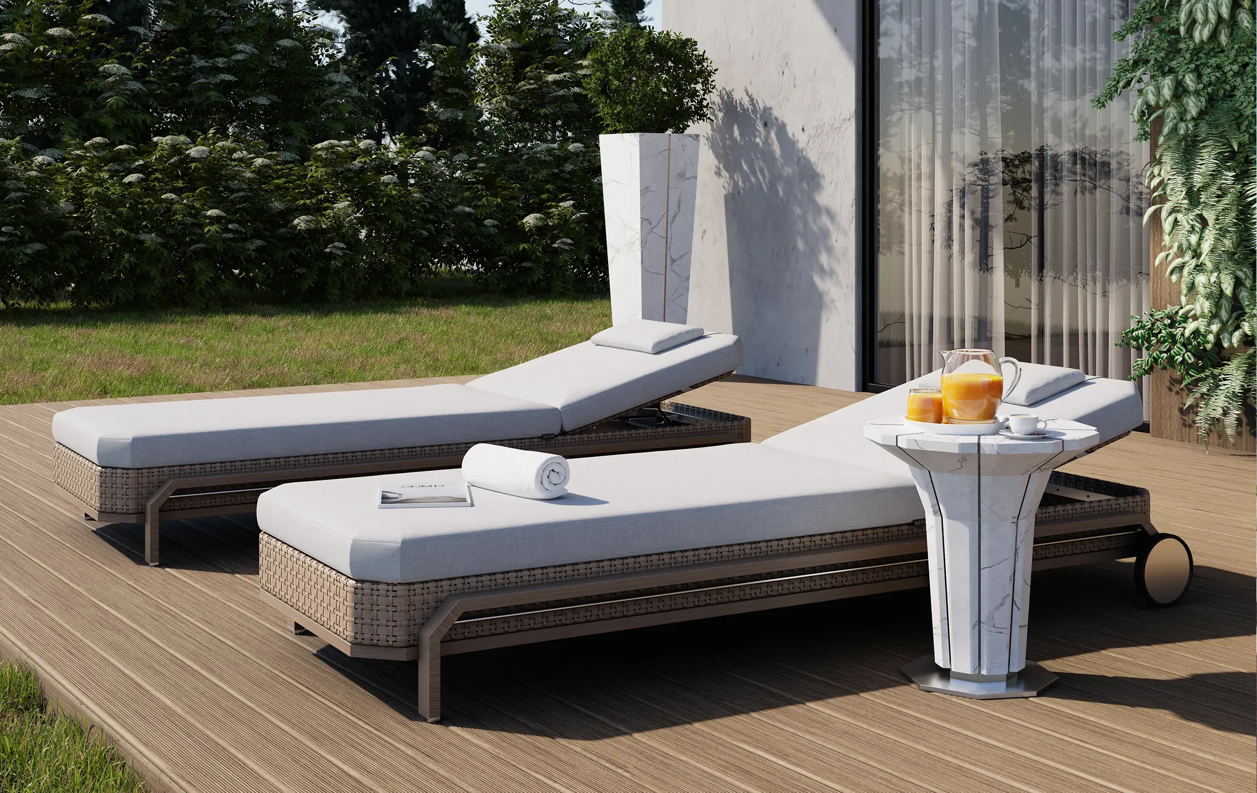 Chaise longue Heritage en bois - 7