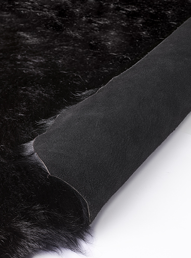 Peau de vache naturelle brun foncé