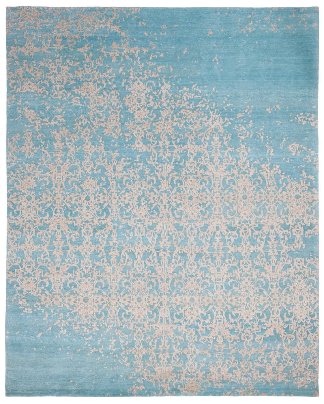 Tapis Milano Raved bleu blanc | Taille: 280 × 360 cm