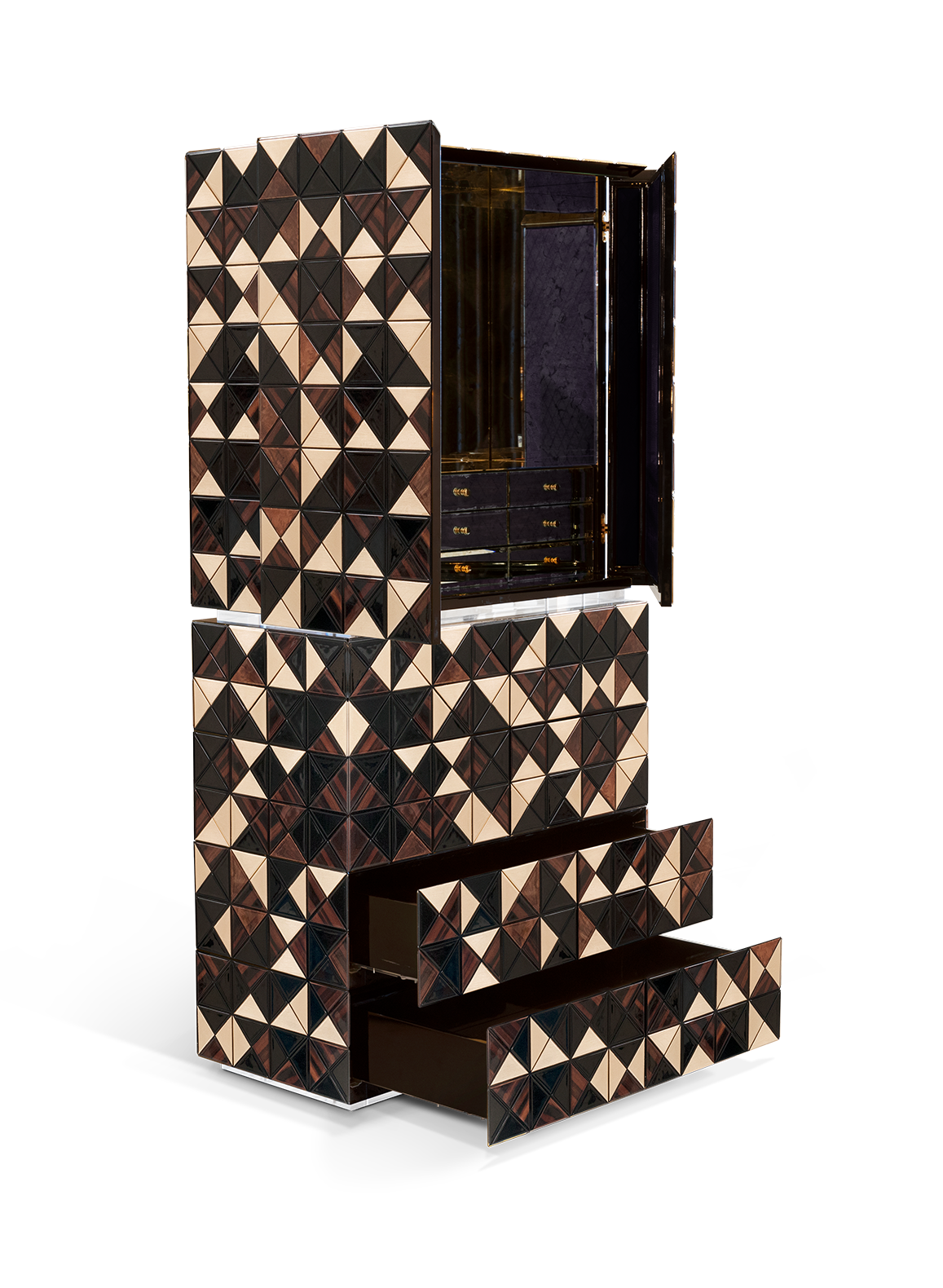 Armoire Mosaic II en noyer