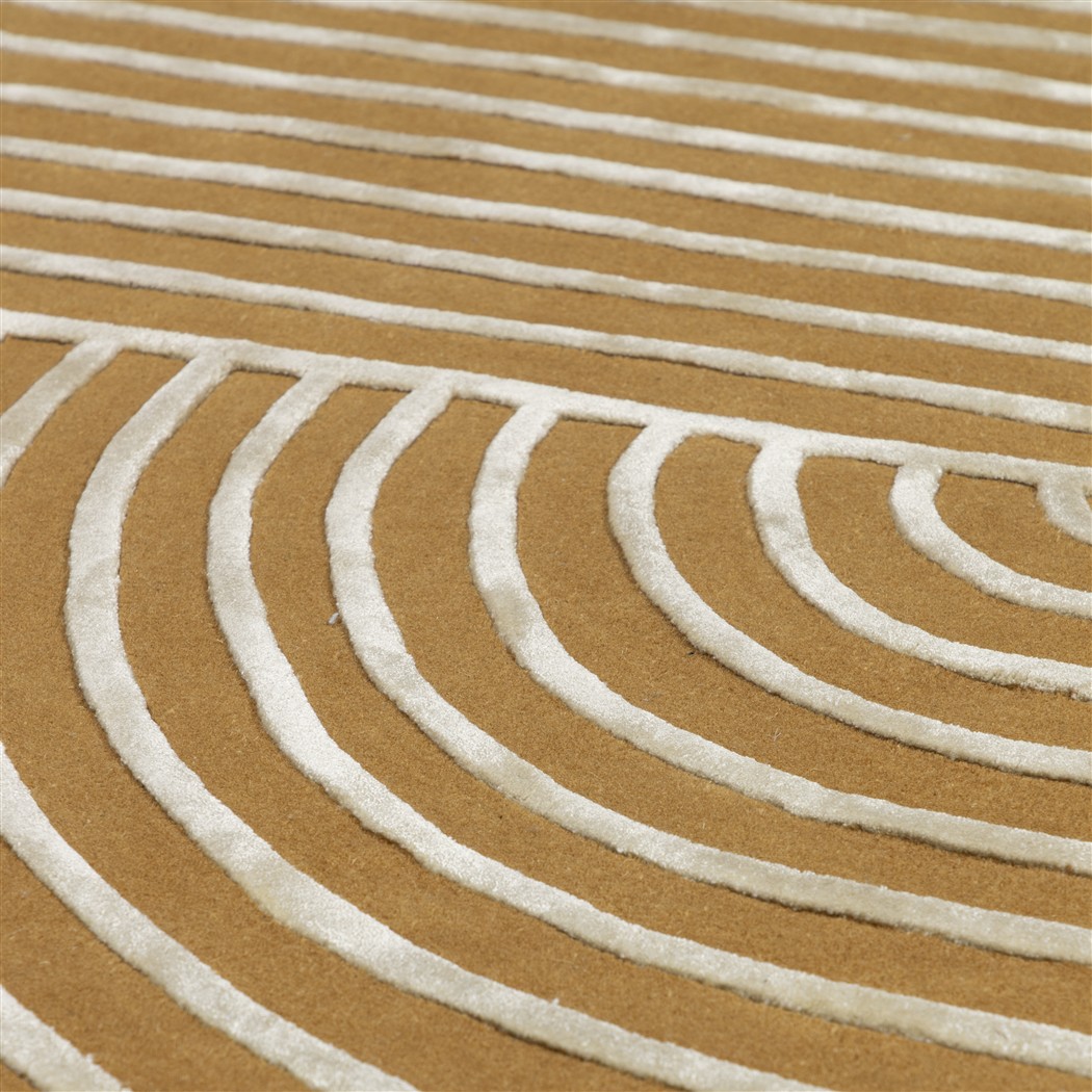 Stripes Gold vloerkleed
