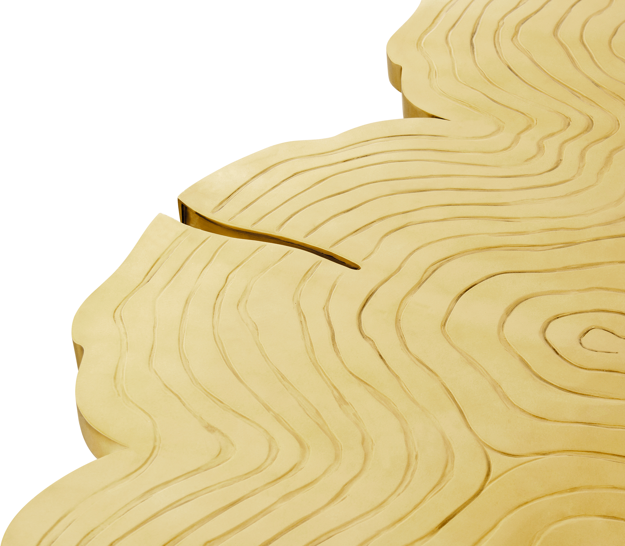 Ambachtelijke gouden eettafel