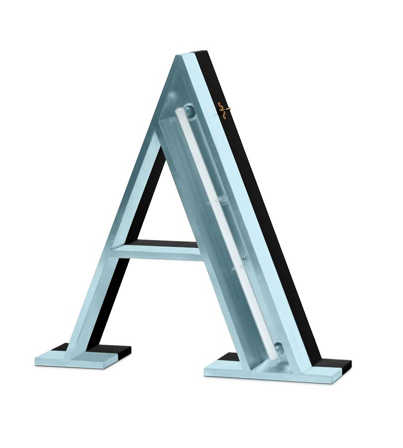 Lettre A lumineuse Alpha
