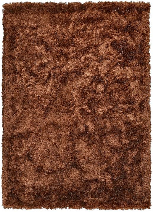 Tapis Aster shaggy brun | Taille: 60 × 120 cm