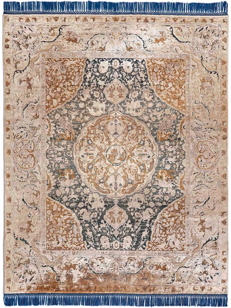 Tapis de luxe noué à la main Gold