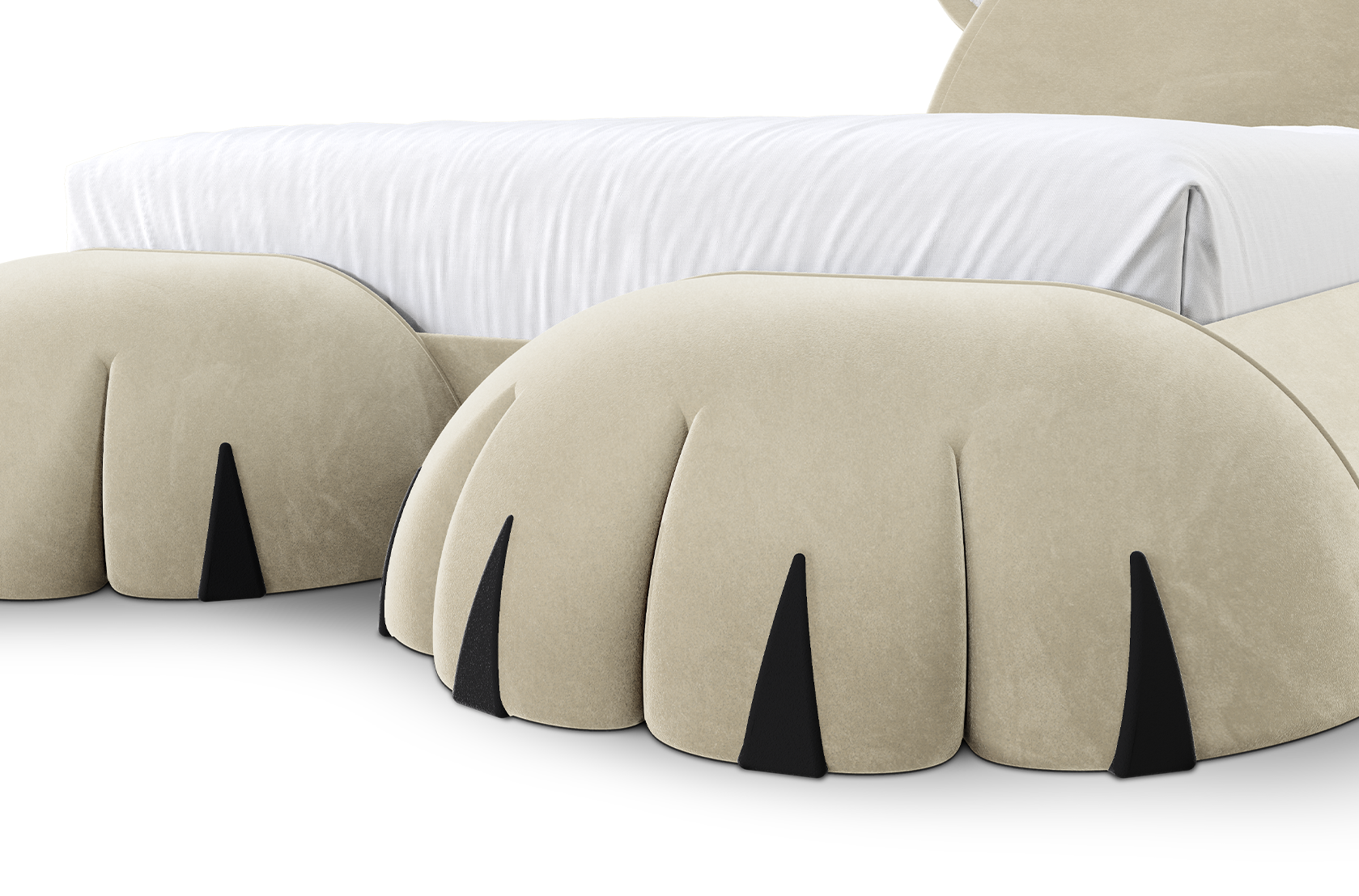 Pluizige welp bed