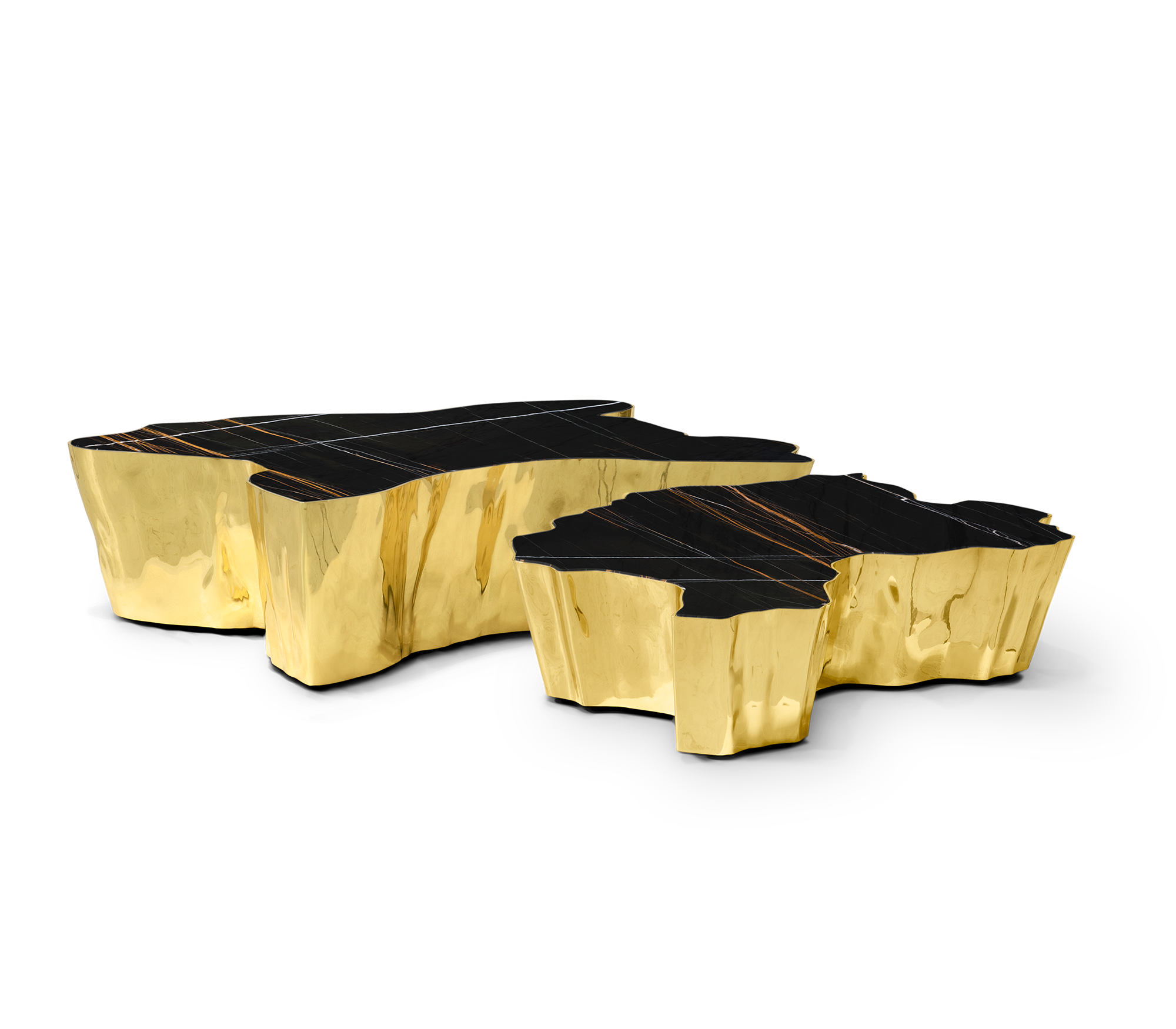 Table Paradise Nero en marbre | Dimensions: B 138 × D 95 × H 36 cm