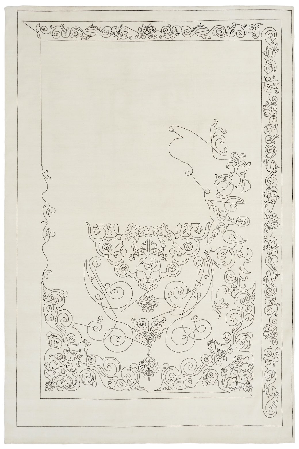 Tapis tissé main One-Stroke