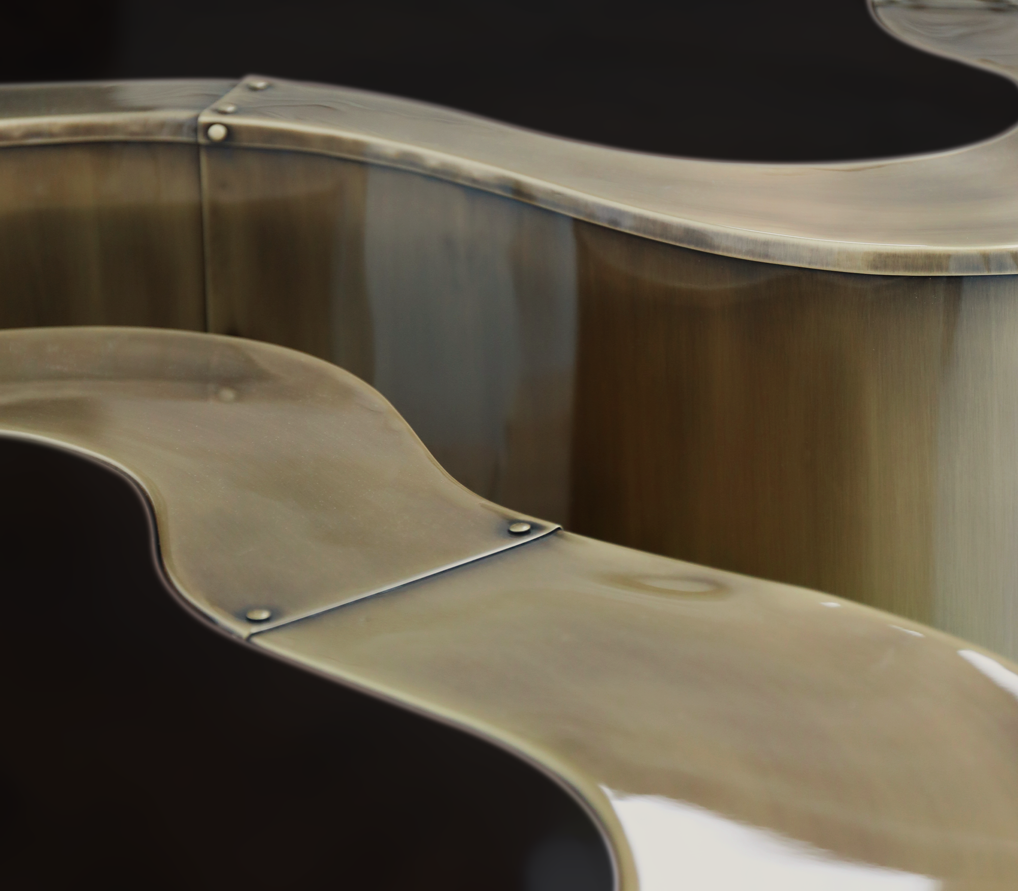 Ensemble de tables basses Crest patinées de luxe