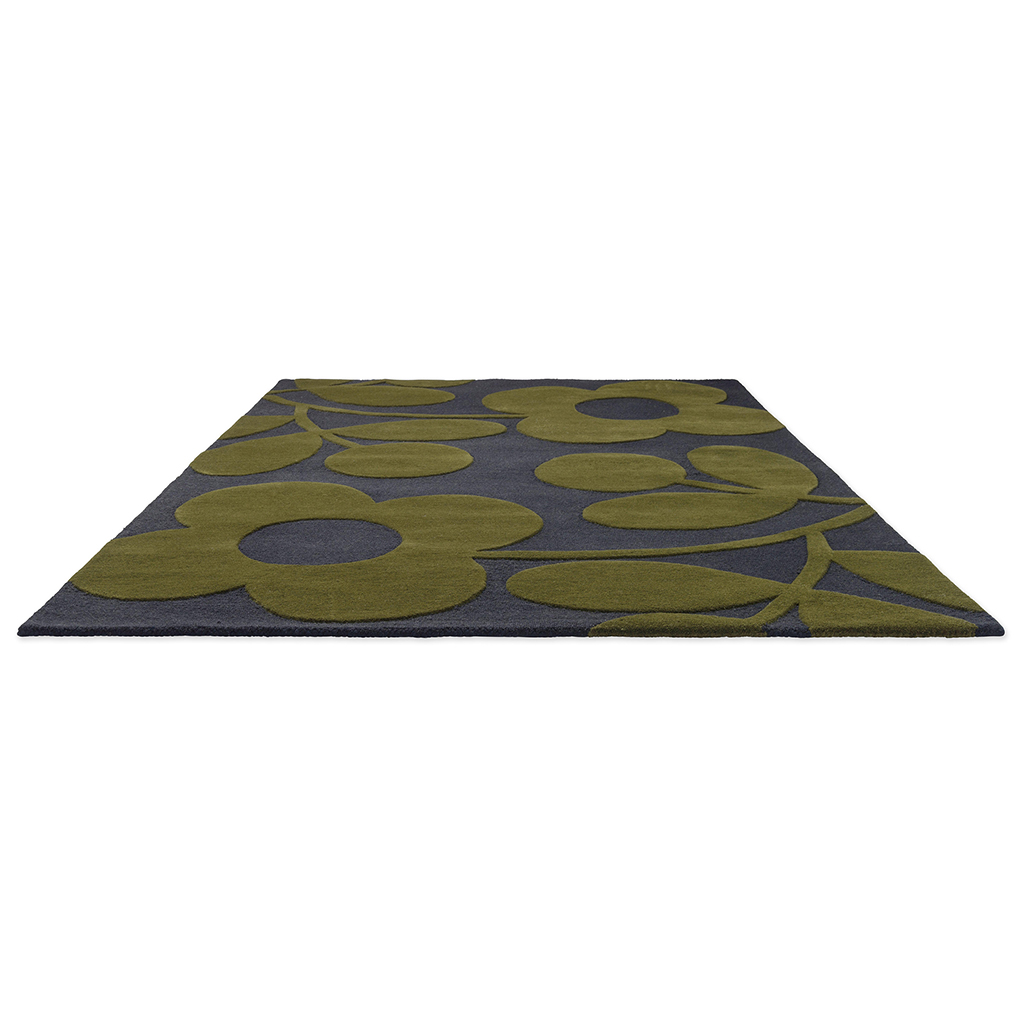 Tapis en laine designer Sprig Stem marine | Taille: 250 × 350 cm