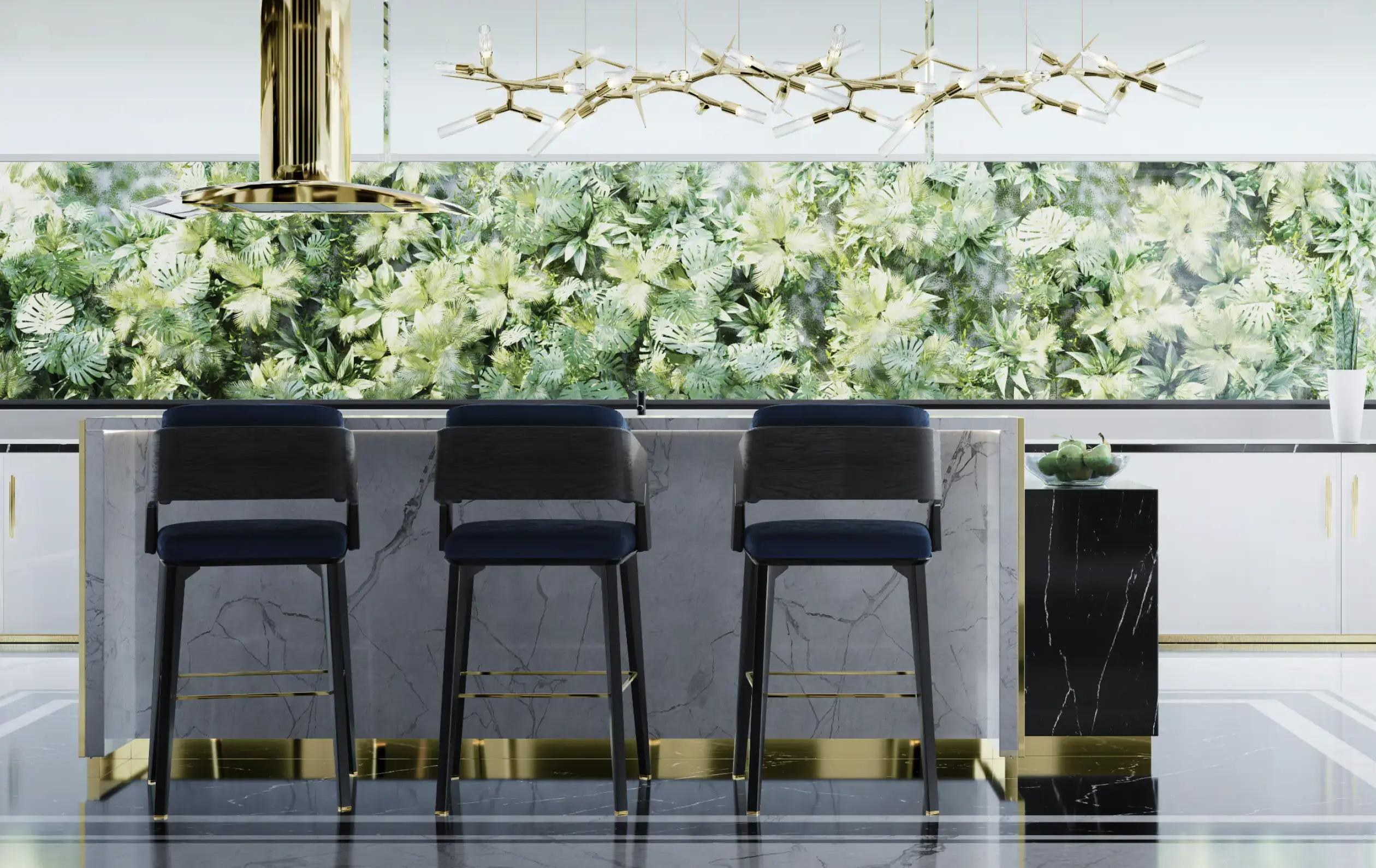 Chaise de bar Crown - 1