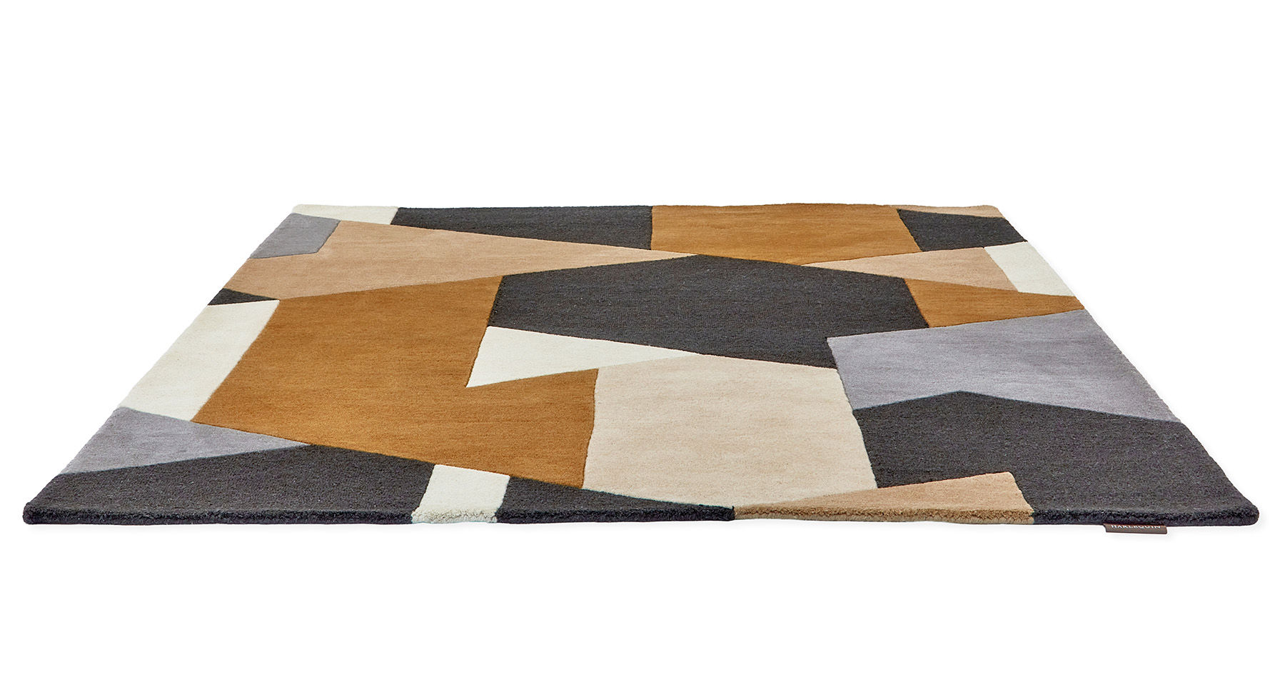 Popova karamel leisteen handgemaakt vloerkleed