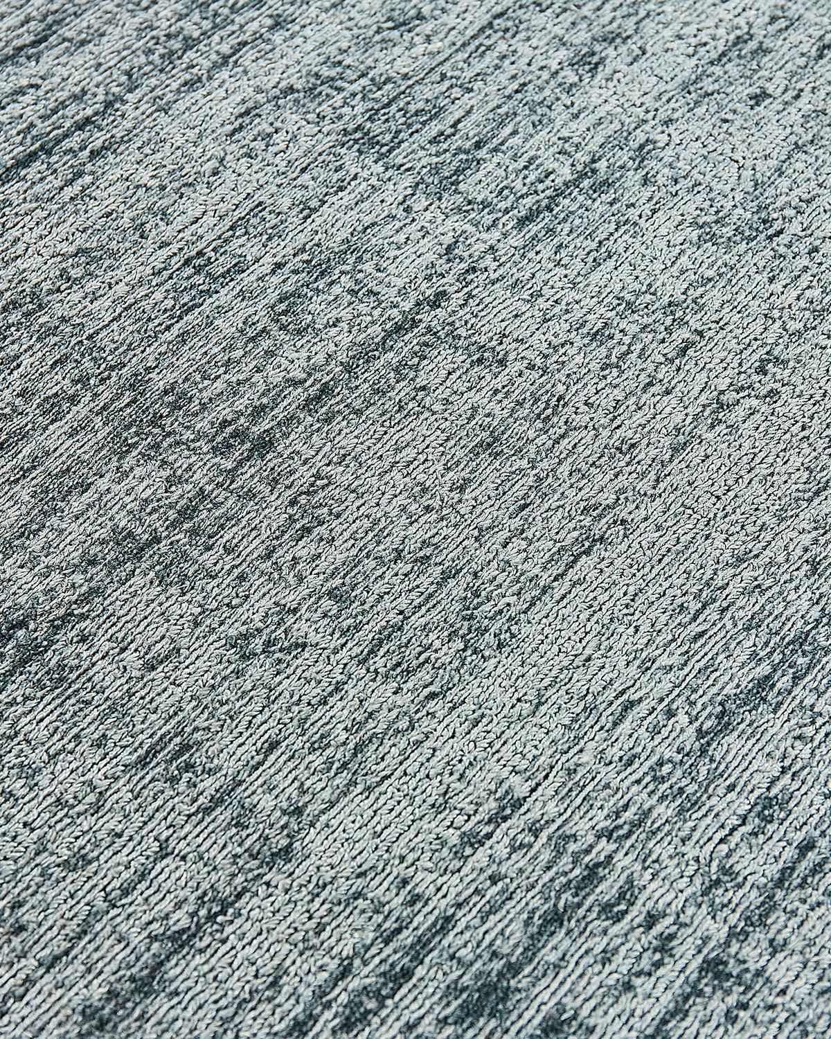 Tapis en soie de banane bleu poudre | Taille: 250 × 300 cm