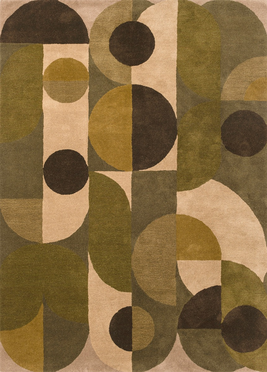 Tapis Decor Cosmo tons de vert | Taille: 140 × 200 cm