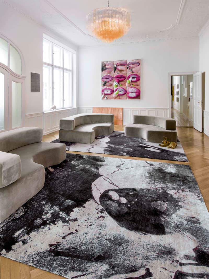 Black & White handgeknoopt tapijt | Maat: 305 × 427 cm