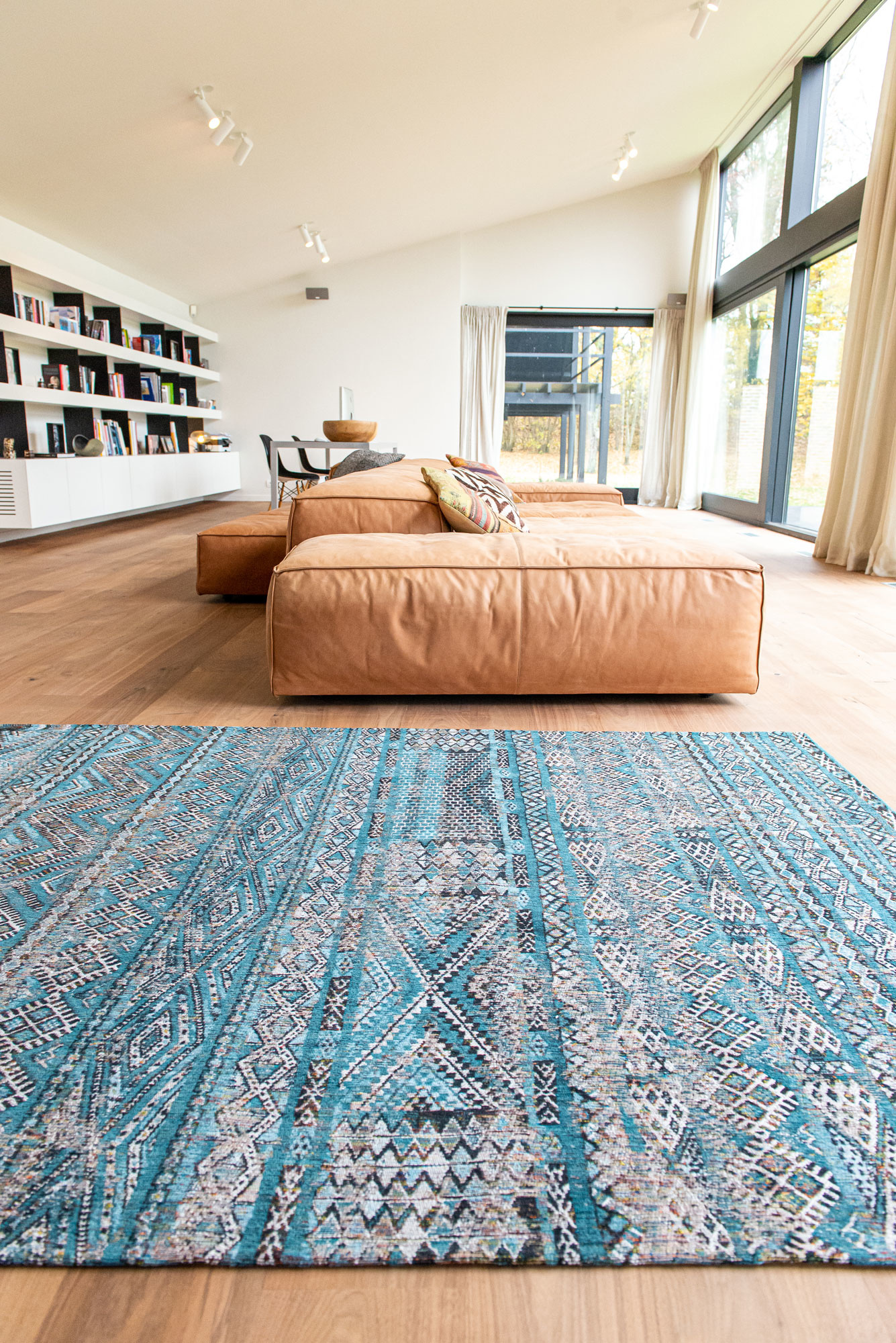 Tapis rond Columbus Gold