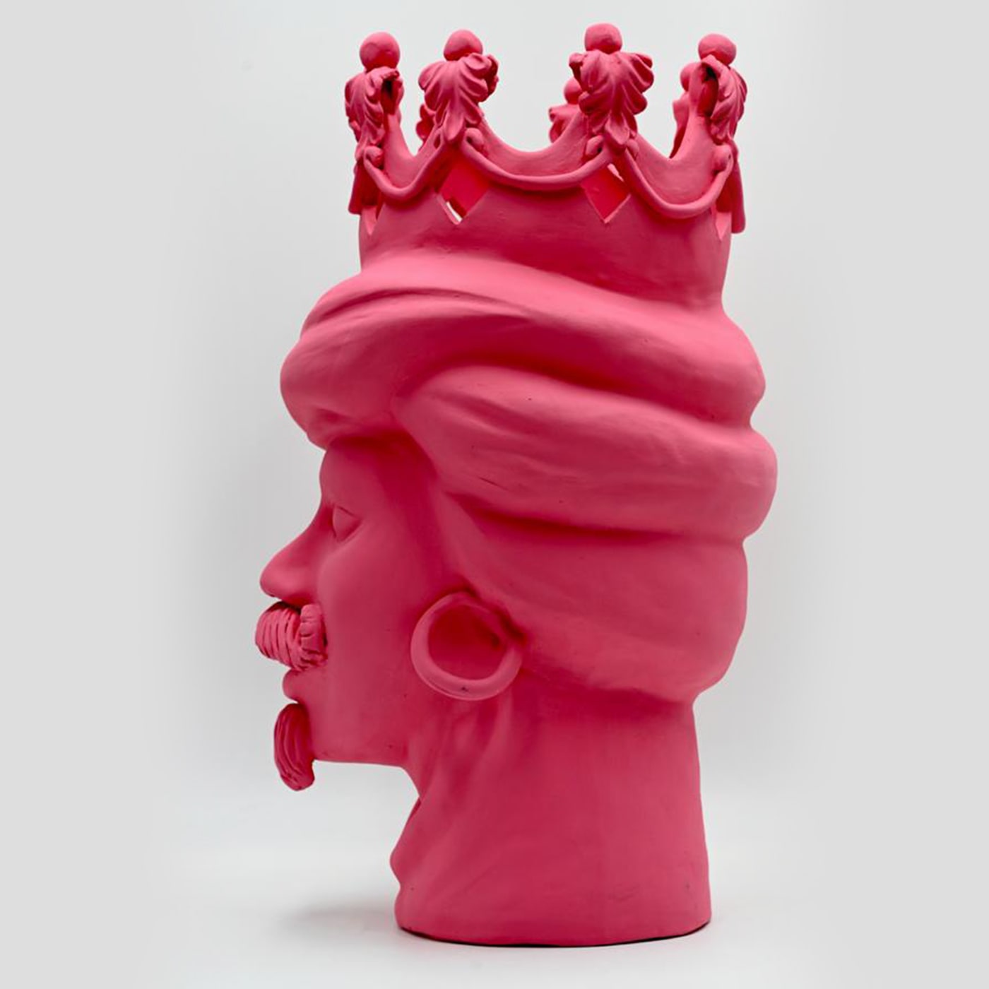 Moorkop roze sculptuur
