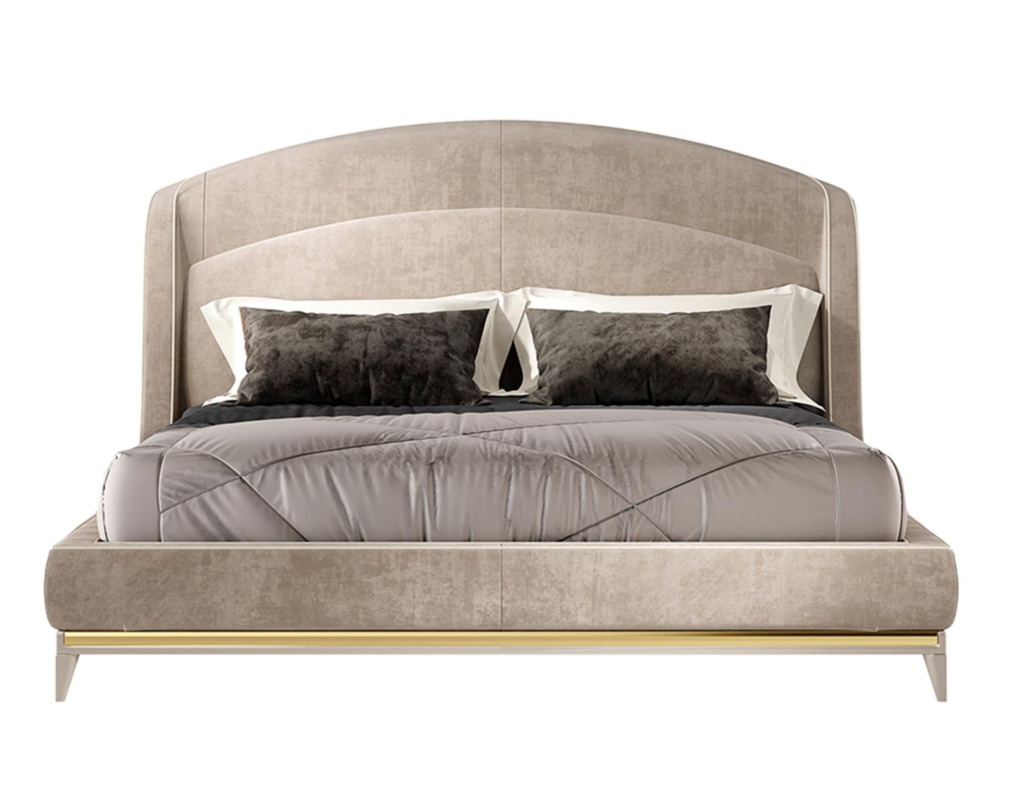 Lit beige contemporain