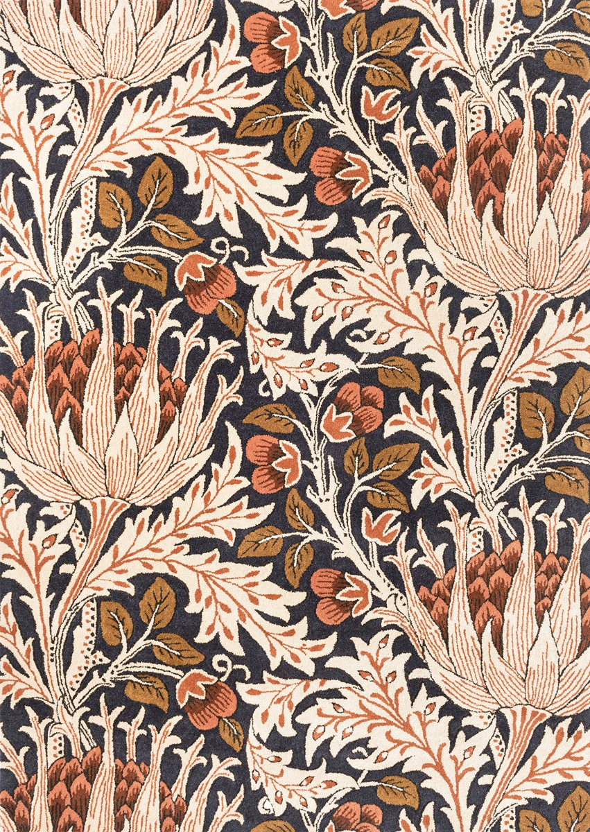 Artichoke amber/houtskool tapijt | Maat: 140 × 200 cm