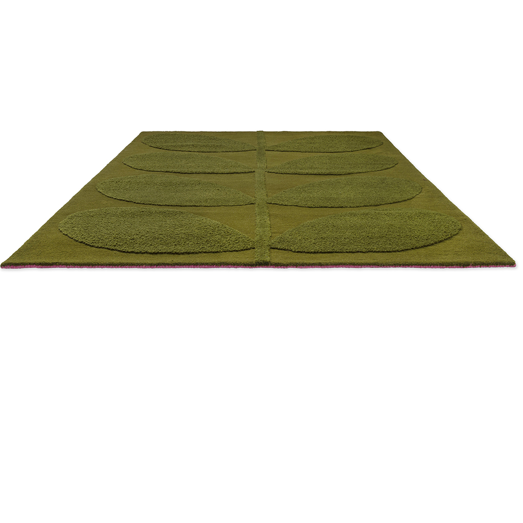 Tapis en laine designer Solid Stem fougère | Taille: 120 × 180 cm