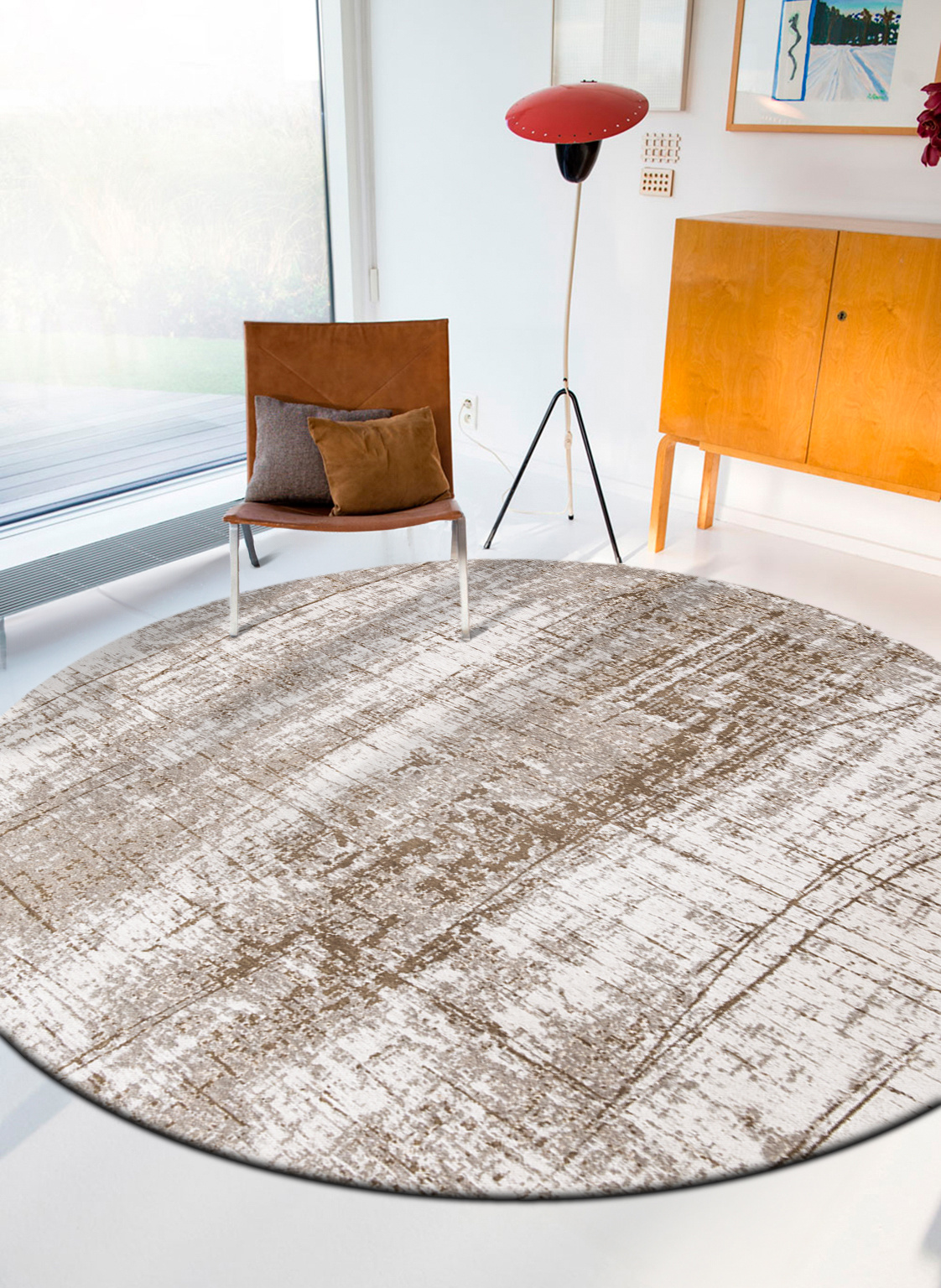 Milk Curry tapijt | Maat: Ø 140 cm