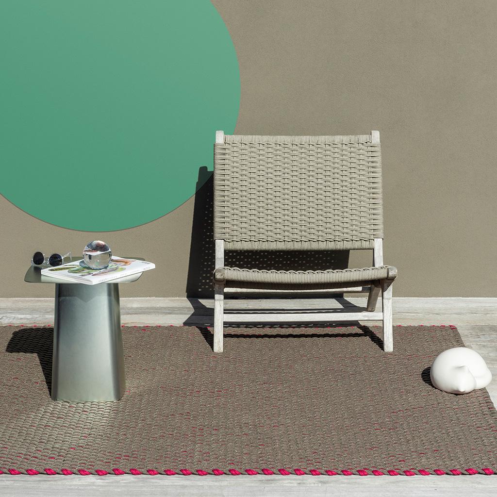 Lace driekleurig outdoor tapijt | Maat: 140 × 200 cm