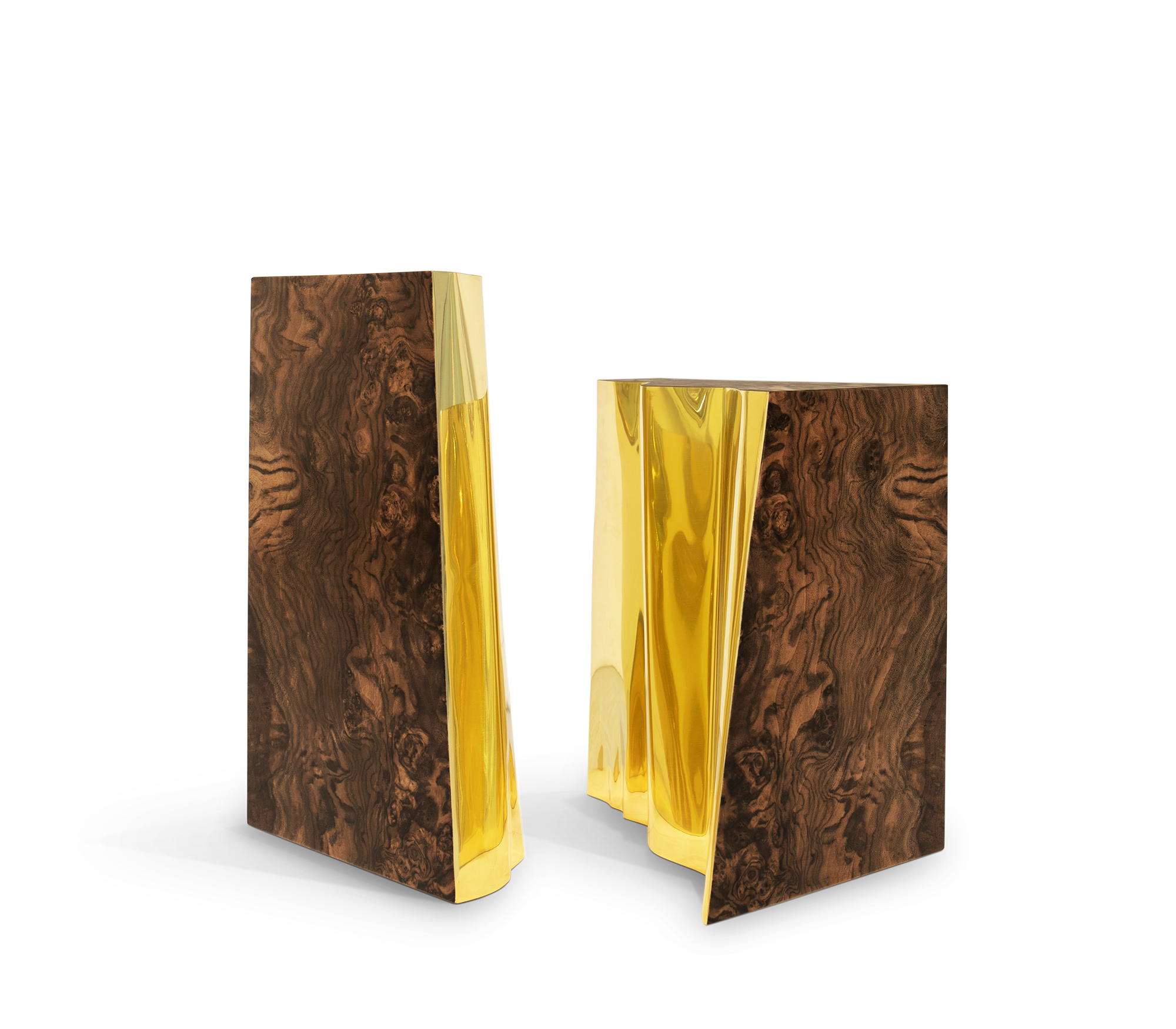 Fissure walnoot bijzettafel