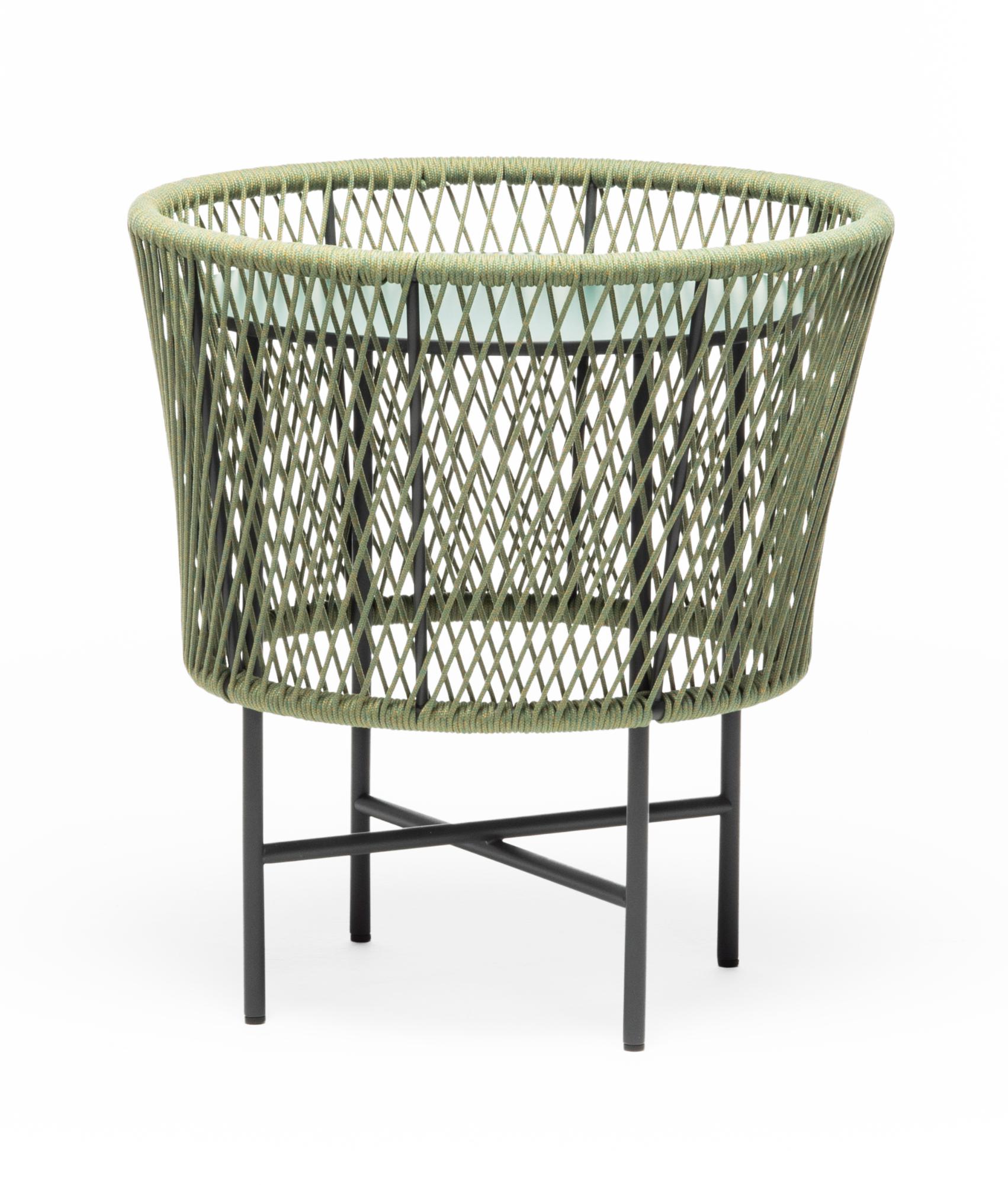 Tamburo ronde groene buiten-salontafel
