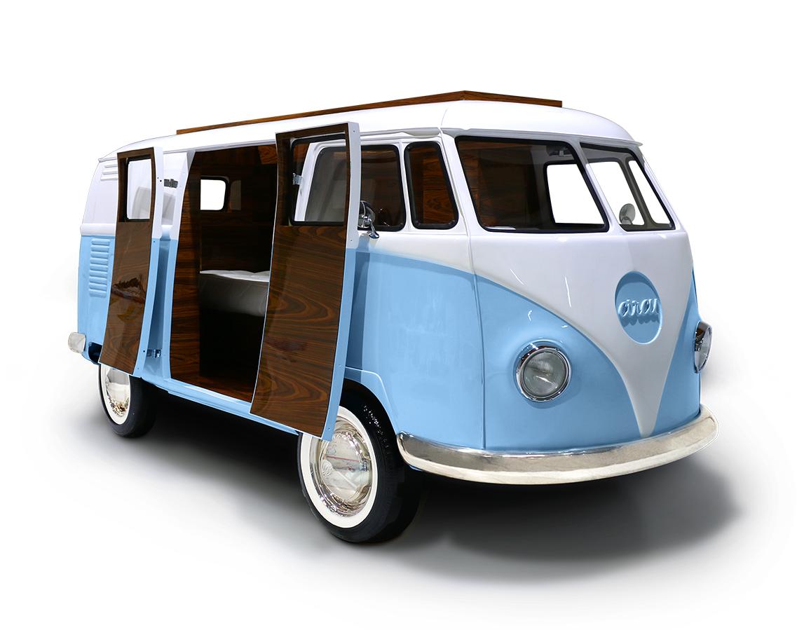 Reiziger caravan blauw beddenset