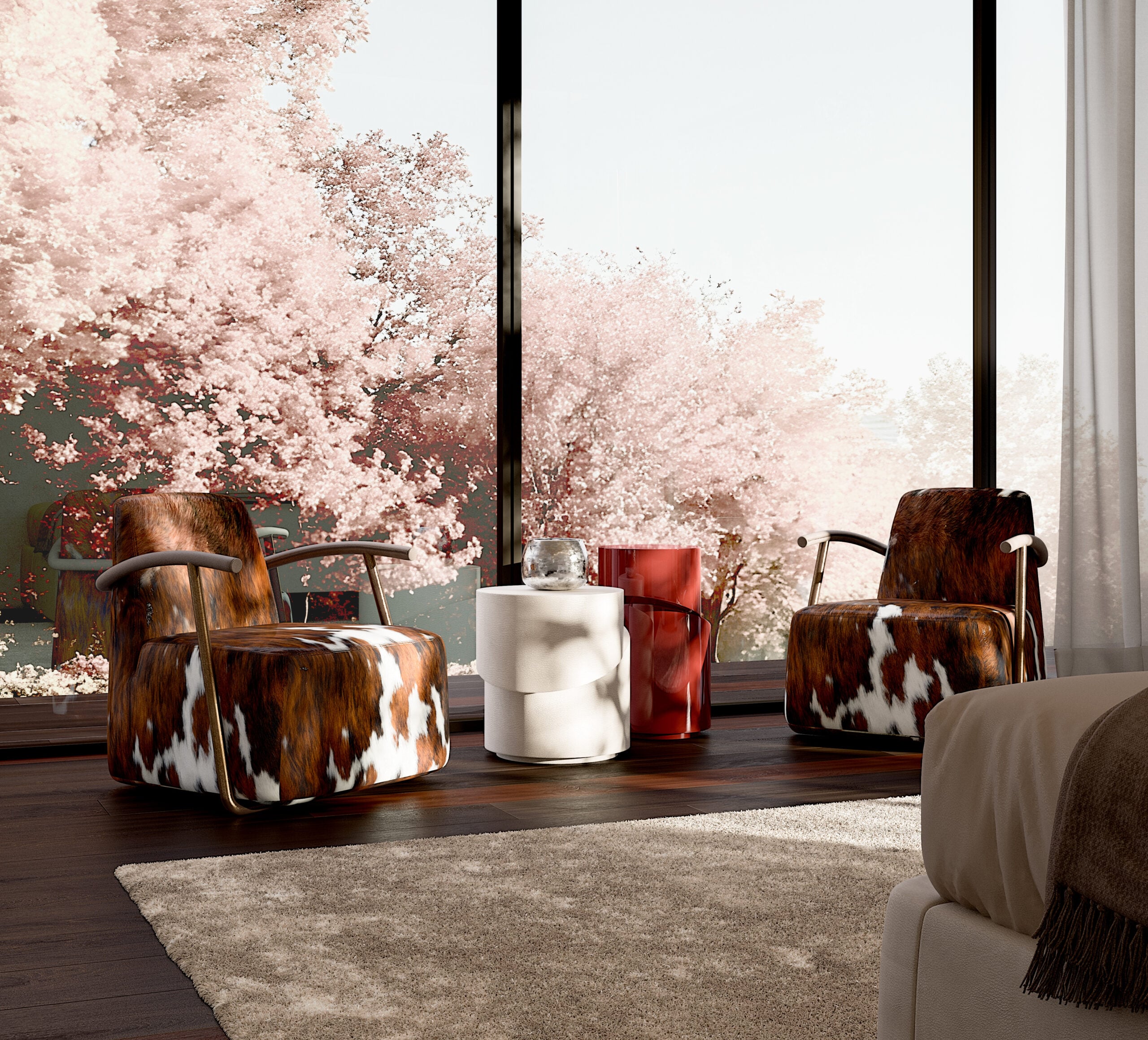 Table d'appoint artisanale