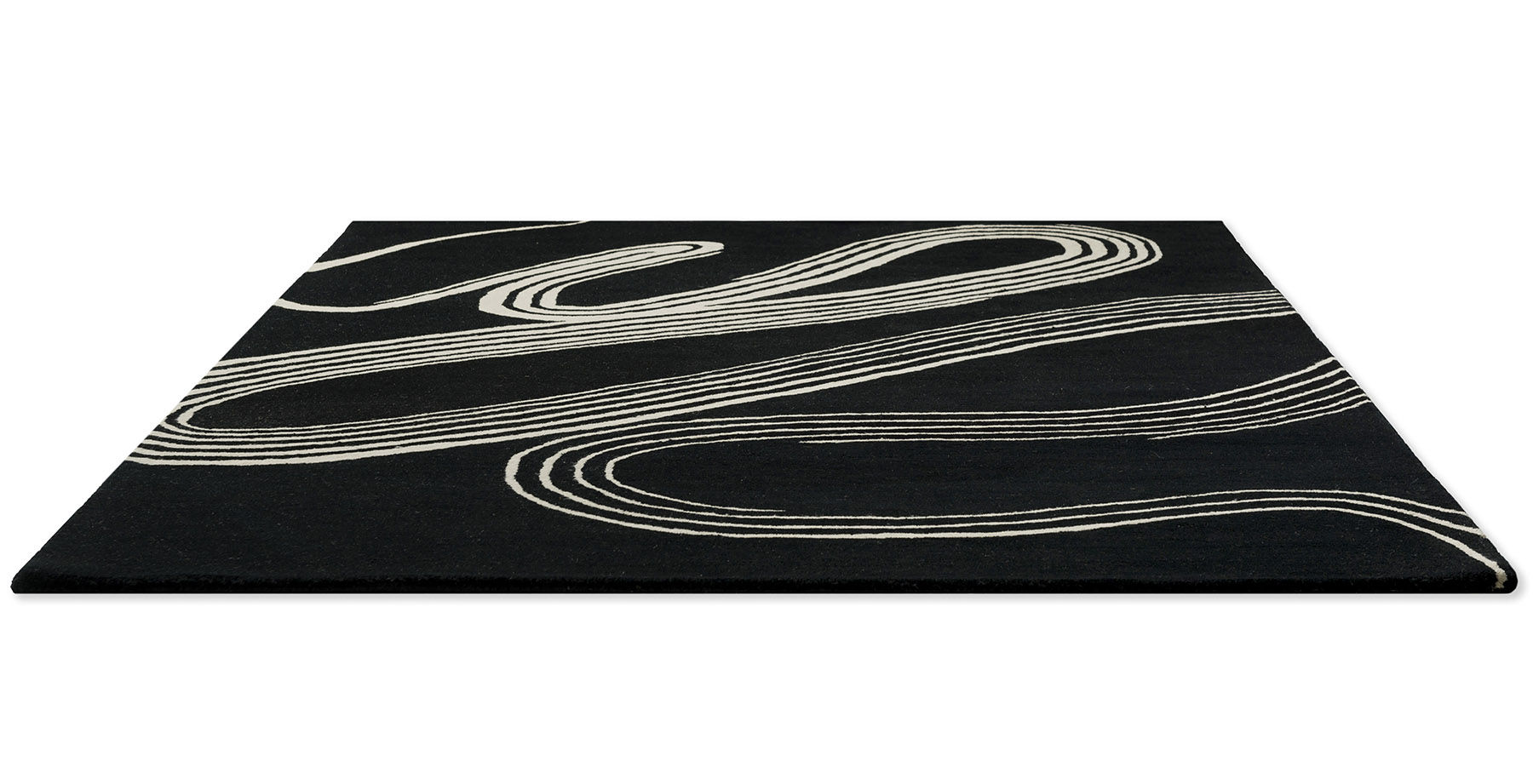 Tapis fait main Decor Flow caviar tufté | Taille: 250 × 350 cm