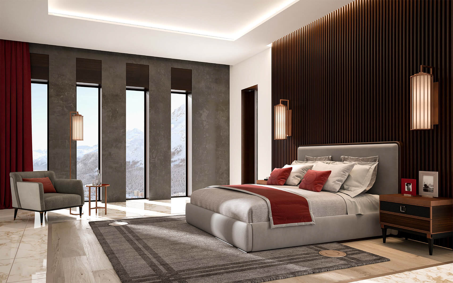 Modern Italiaans bed met hoofdbord | Matrasmaat: 180 × 200 cm Modern Italiaans bed met hoofdbord | Matrasmaat: 180 × 200 cm