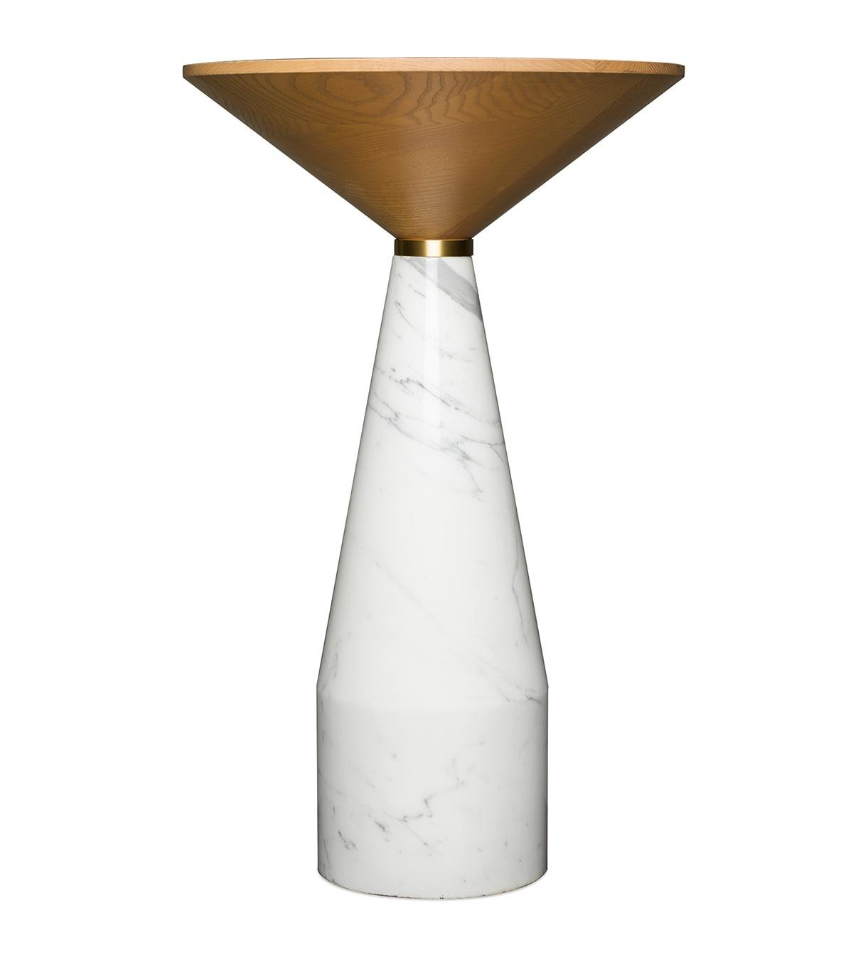 Table Cino en marbre blanc