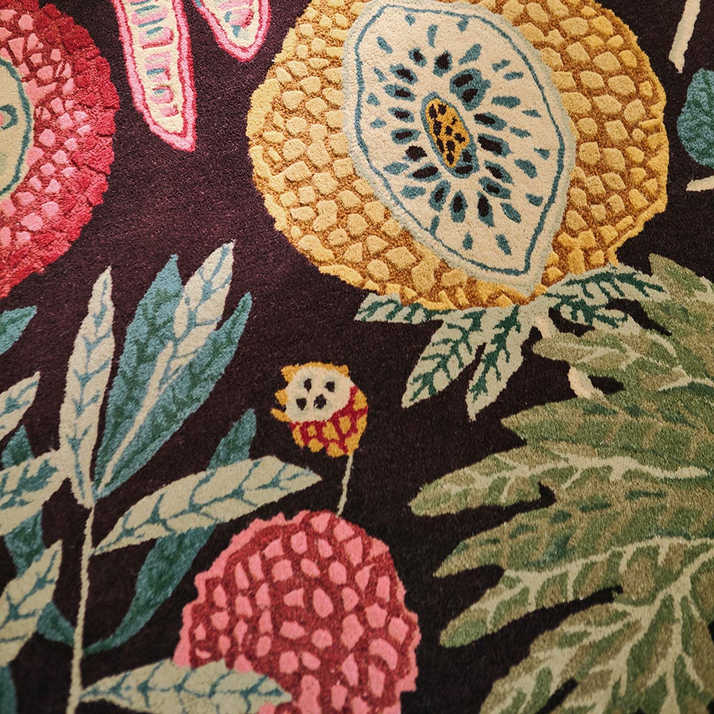 Tapis Jackfruit cerise albâtre patrimoine | Taille: 250 × 350 cm