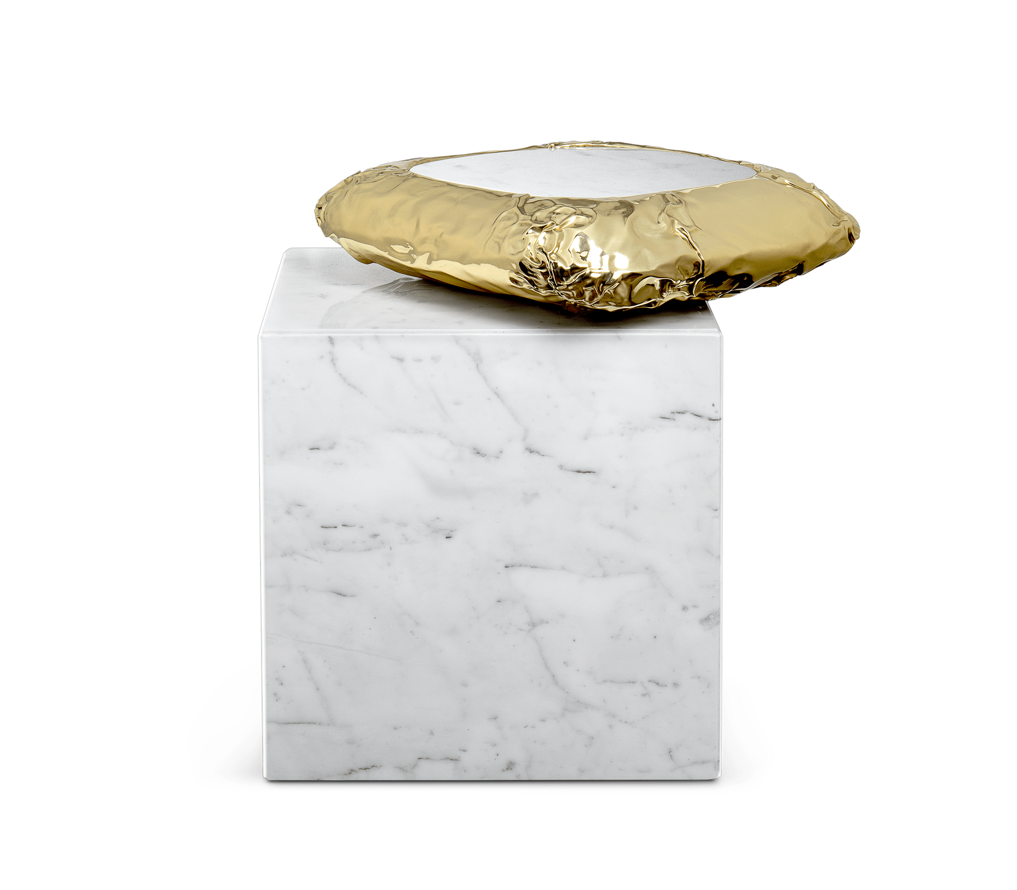 Table d’appoint Megalith Carrara