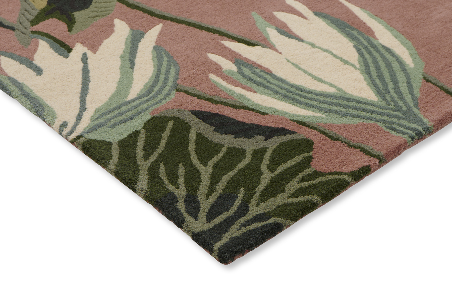 Tapis Waterlily rose poudré | Taille: 250 × 350 cm