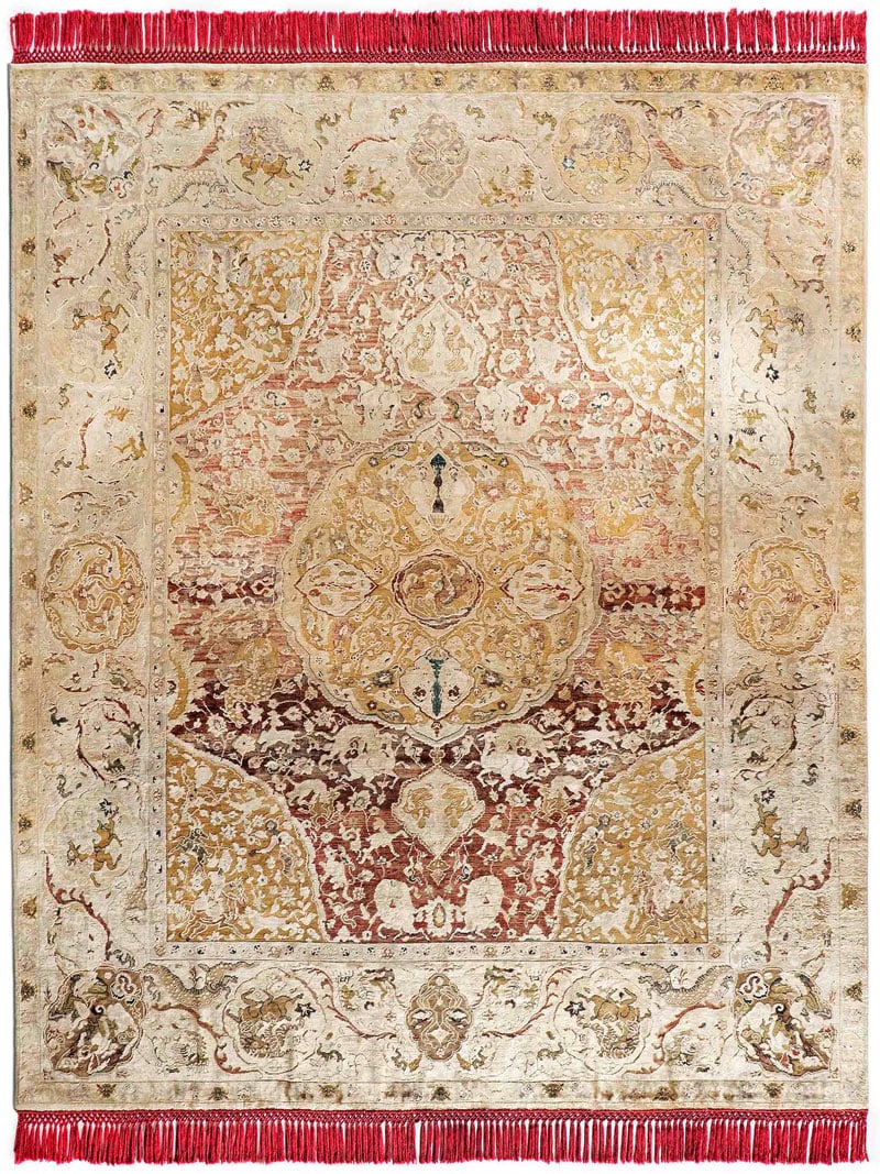 Tapis de luxe noué à la main Gold